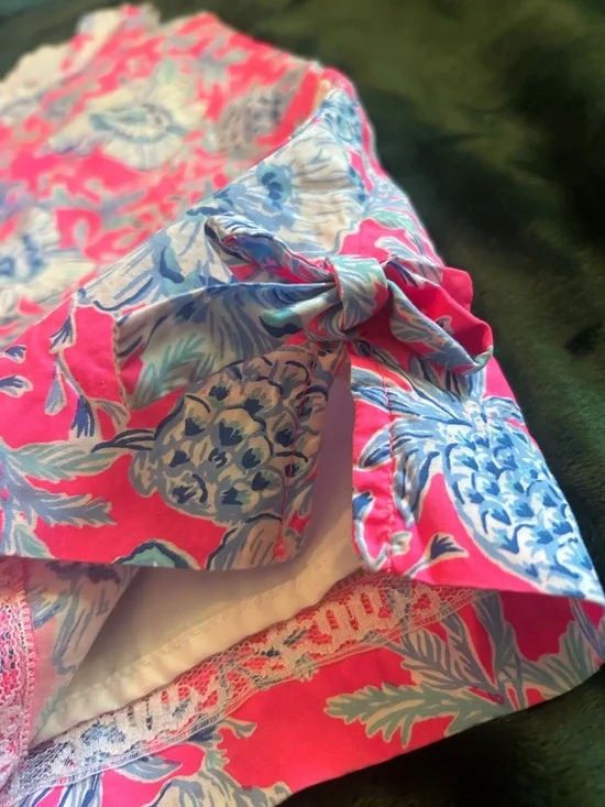 Lilly Pulitzer Hot Pink and Blue Tropical Print Dress - Picture 5 of 6